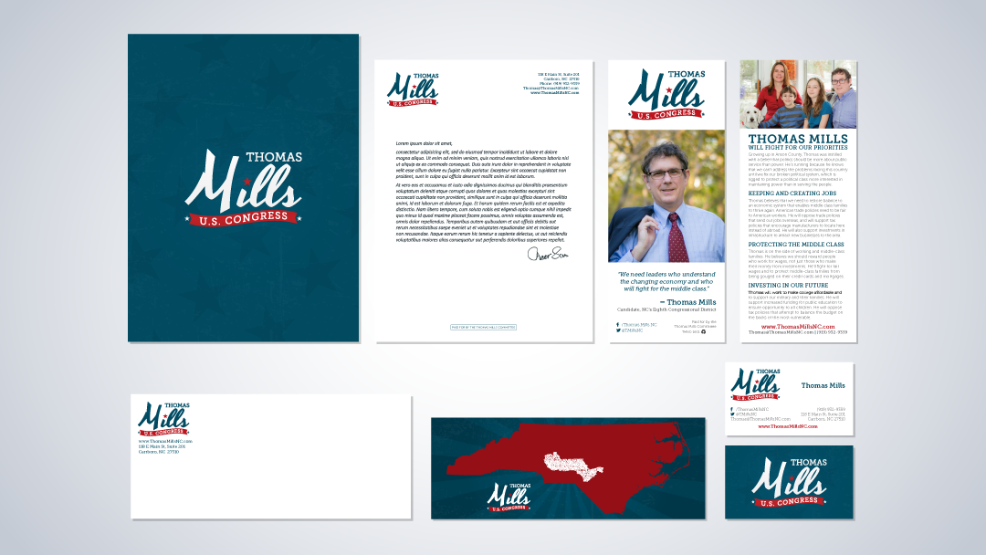 Thomas Mills for U.S. Congress Branding